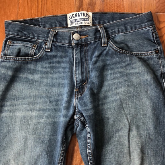 Signature Slim Straight Fit 🤠 Levi Strauss & Co. Jeans Broken In - Picture 2 of 11